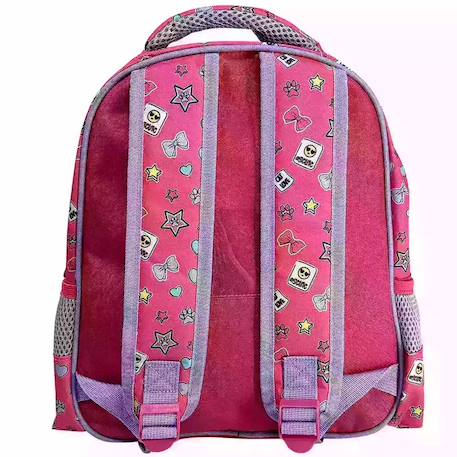 Sac à dos maternelle imprimé chaton love 31 cm Violet/rose 2 - vertbaudet enfant 
