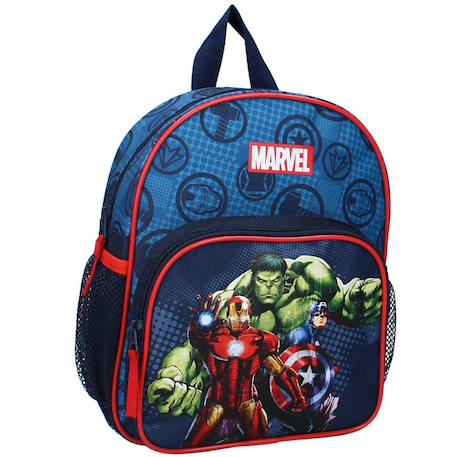Sac à dos maternelle marvel avengers ultraforce - hulk, iron man, captain america - 30 cm Bleu / rouge 1 - vertbaudet enfant 