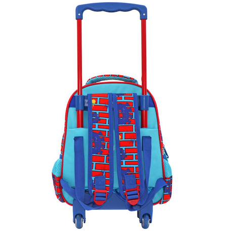 Trolley maternelle spiderman imprimé textile avec poignée télescopique Noir / magenta 2 - vertbaudet enfant 