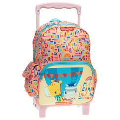 Sac à dos à roulettes fisher price girafe learn maternelle 30 cm  - vertbaudet enfant