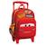 Sac à dos à roulettes cars enfant 30 cm façade effet coque dure Rouge 1 - vertbaudet enfant 