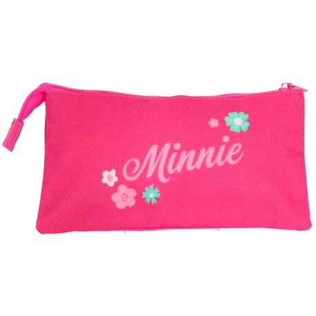 Trousse triple compartiment toile minnie mouse disney Rose 4 - vertbaudet enfant 