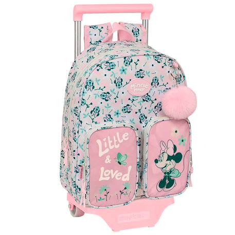 Garçon-Accessoires-Cartable, trousse-Sac à dos à roulettes minnie mouse minty 34 cm trolley maternelle