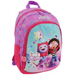 Sac à dos enfant gabby et la maison magique ambiance disco 38 cm  - vertbaudet enfant