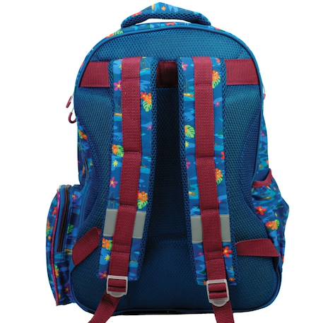 Sac à dos scolaire fille imprimé tropical disney vaiana 43 cm Bleu / multicolore 3 - vertbaudet enfant 