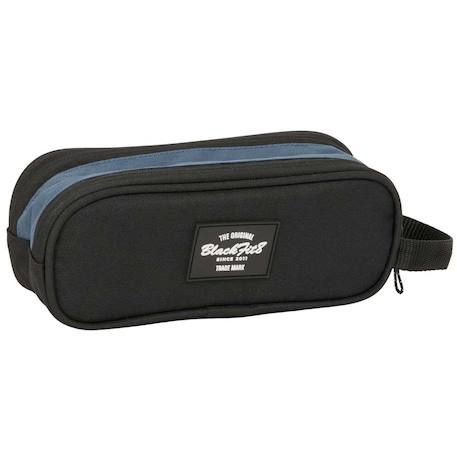 Trousse rectangulaire double compartiment blackfit8 california 21 cm Noir / bleu / gris 3 - vertbaudet enfant 