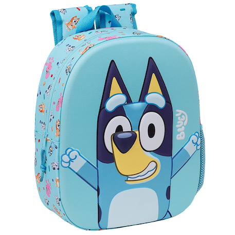 Garçon-Accessoires-Cartable, trousse-Sac à dos maternelle 3d bluey en polyester 300d