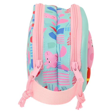 Trousse à crayons fille rembourrée 3d néoprène peppa pig Menthe 2 - vertbaudet enfant 