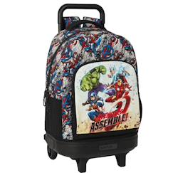 Trolley scolaire avengers assemble avec sac amovible 45 cm  - vertbaudet enfant