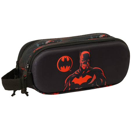 Garçon-Accessoires-Cartable, trousse-Trousse batman 3d 21 cm - 2 cpt