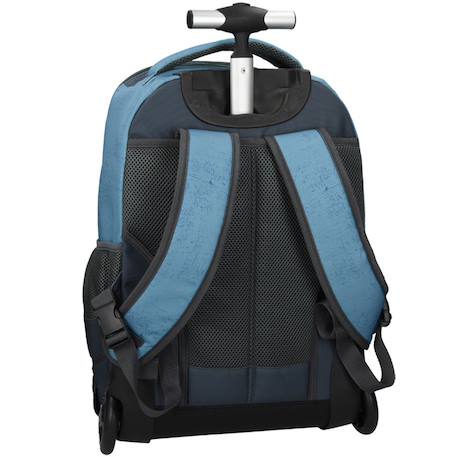 Sac à roulettes garçon street robots 47 cm Bleu / gris 4 - vertbaudet enfant 