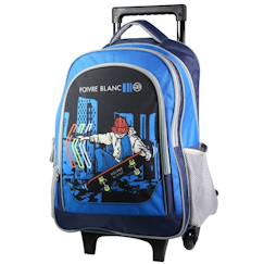 Sac à dos à roulettes poivre skateur 45 cm trolley garçon  - vertbaudet enfant