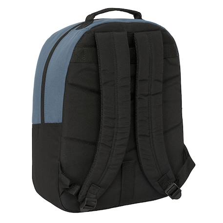 Sac à dos scolaire blackfit8 california 42 cm à 2 zips Noir / bleu / marine / gris 2 - vertbaudet enfant 