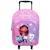 Sac à dos à roulettes enfant fille - impression gabby et la maison magique - gabdorable Multicolore 2 - vertbaudet enfant 