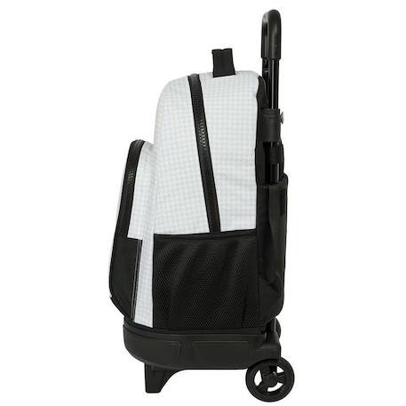 Sac à dos à roulettes garçon real madrid & 45 cm - trolley scolaire Noir / blanc 2 - vertbaudet enfant 