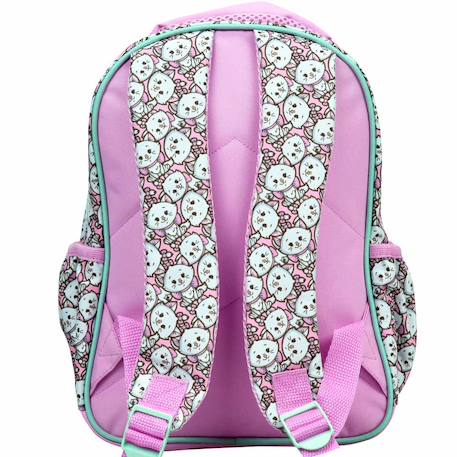 Sac à dos maternelle polyester imprimé marie disney Blanc / violet / clair / bleu 3 - vertbaudet enfant 