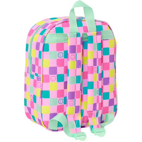 Sac à dos fille 3d avant moulé Bleu / rose / clair / gris 2 - vertbaudet enfant 