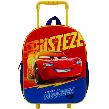 Sac à dos à roulettes cars flash mcqueen rusteze 30 cm maternelle - haut de gamme Multicolore 3 - vertbaudet enfant 