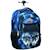 Sac à dos à roulettes garçon no fear loup flash 48 cm - trolley scolaire Bleu / noir 1 - vertbaudet enfant 