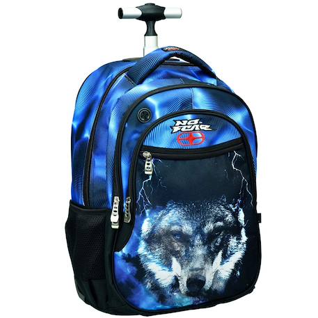Garçon-Accessoires-Cartable, trousse-Sac à dos à roulettes no fear loup flash 48 cm - trolley scolaire