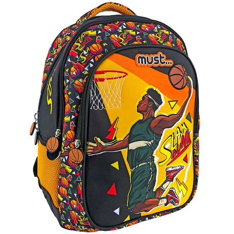 Garçon-Sac à dos scolaire garçon polyester imprimé slam dunk nba basket usa