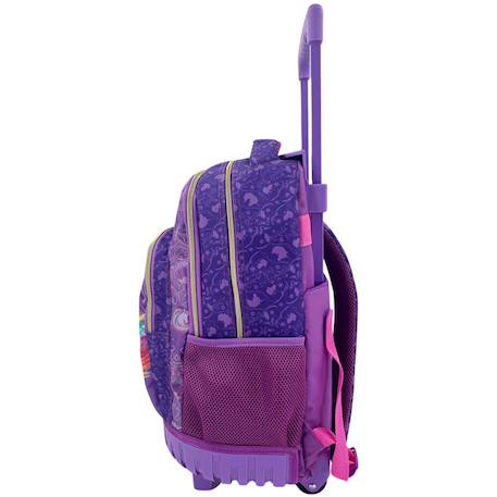Sac à dos à roulettes scolaire fille - finitions licorne - lécole des licornes Multicolore 4 - vertbaudet enfant 