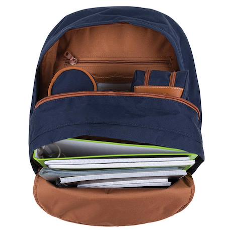 Trolley backpack 41 cm camille collection 2026 Bleu / noir / gris 3 - vertbaudet enfant 