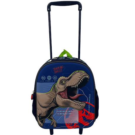 Sac à dos trolley jurassic world devant 3d moulé en synthétique Rouge 1 - vertbaudet enfant 