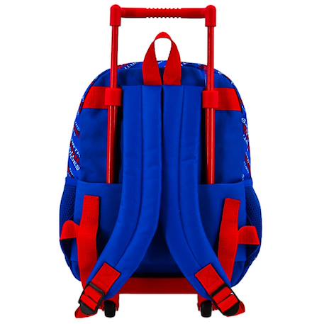 Sac à dos à roulettes garçon avengers imprimé 3d Bleu / rouge / blanc 4 - vertbaudet enfant 
