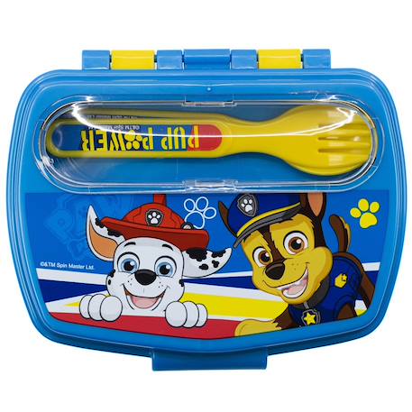 Boîte repas rectangulaire 17 cm paw patrol pup power Jaune 3 - vertbaudet enfant 