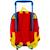 Sac à roulettes maternelle cars champion 30 cm - trolley scolaire Bleu / rouge / blanc 2 - vertbaudet enfant 
