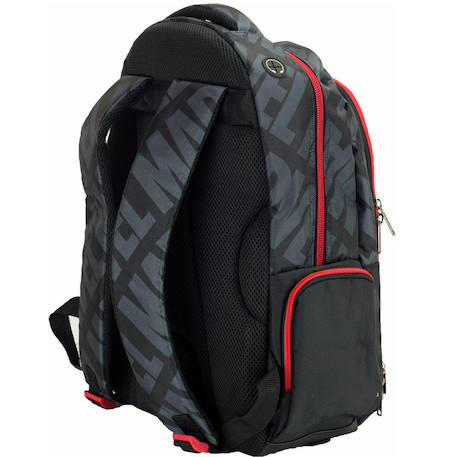 Sac à dos scolaire garçon avengers 2 compartiments zip 46 cm Noir / rouge 2 - vertbaudet enfant 