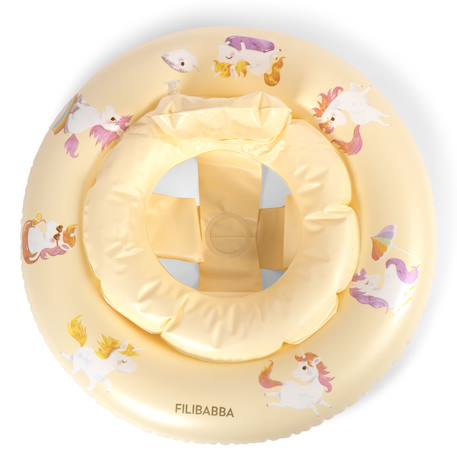 Bouée anneau de bain pour bébé Jaune, rose, blanc 3 - vertbaudet enfant 