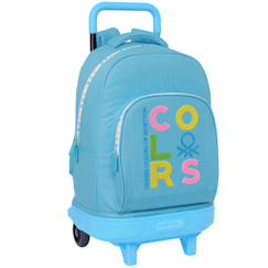Sac à dos à roulettes benetton spring - trolley 45 cm  - vertbaudet enfant