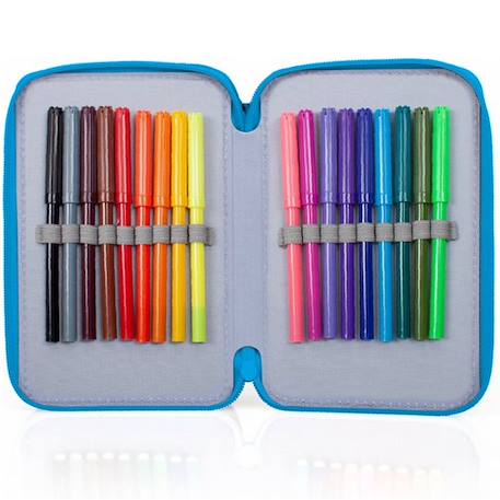 Trousse garçon avengers avec compartiments remplis 20 cm Bleu / rouge 2 - vertbaudet enfant 
