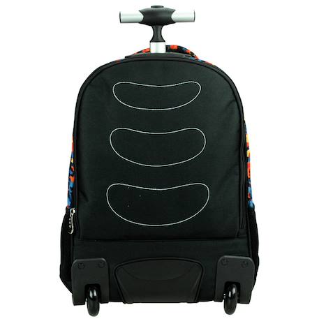 Sac à dos à roulettes garçon no fear loup colors 48 cm - trolley scolaire Multicolore 4 - vertbaudet enfant 