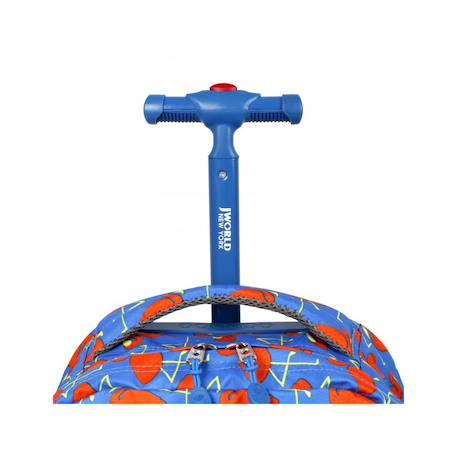 Sac à dos à roulettes jworld new york - trolley Flamant rose+Fraise 4 - vertbaudet enfant 
