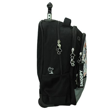 Sac à roulettes snoopy peanuts 48 cm Noir / blanc / gris 2 - vertbaudet enfant 