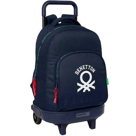Sac à dos à roulettes benetton together 45 cm trolley haut de gamme Multicolore 1 - vertbaudet enfant 