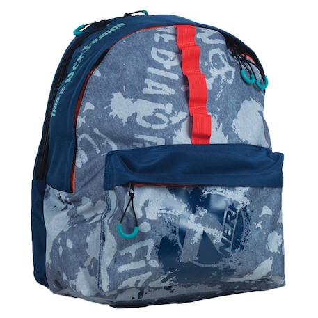 Garçon-Accessoires-Cartable, trousse-Sac à dos nerf en textile imprimé camouflage 2 compartiments
