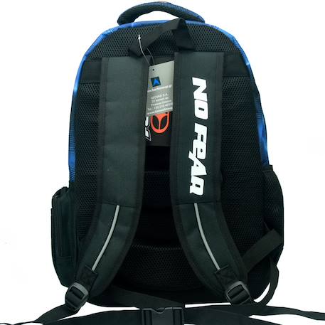 Sac à dos garçon imprimé loup réaliste no fear 43 cm Bleu / noir 3 - vertbaudet enfant 