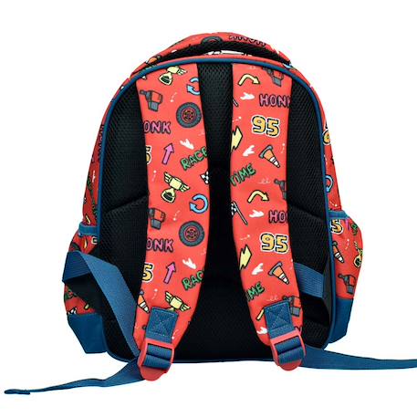 Sac à dos maternelle cars motif course en tissu résistant Rouge 3 - vertbaudet enfant 