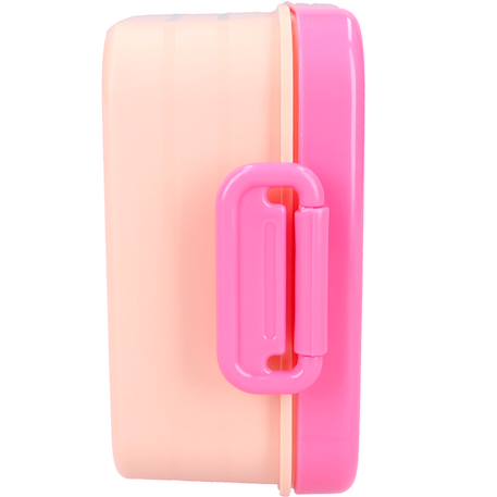 Boîte fille goûter minnie en pvc à ouverture facile 16 x 13 x 5 cm minnie Rose 2 - vertbaudet enfant 