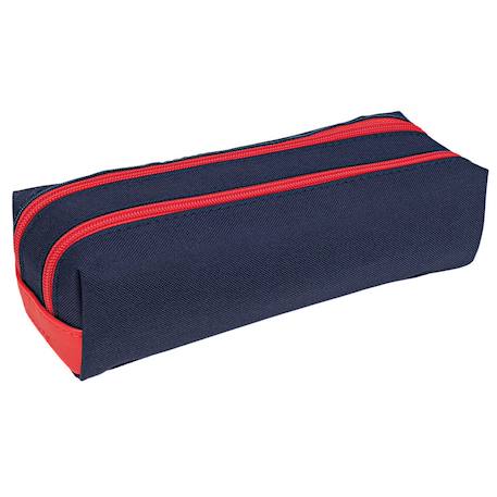Trousse double 21,5 cm - 2 cpt - collection scolaire 2025 (aaron) Multicolore 2 - vertbaudet enfant 