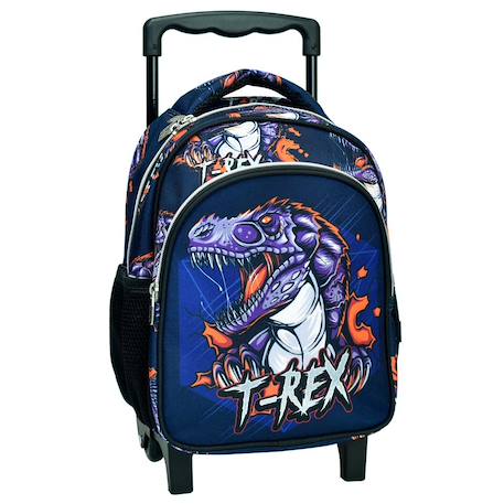 Garçon-Accessoires-Cartable, trousse-Sac à dos trolley motif t-rex en tissu