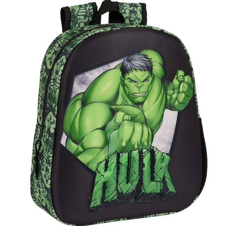 Sac à dos hulk 3d maternelle - 33 cm - haut de gamme - marvel Multicolore 1 - vertbaudet enfant 