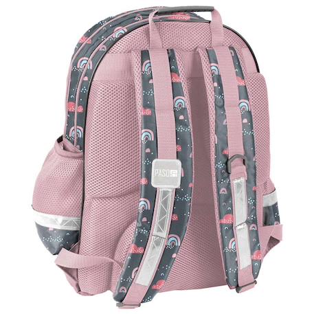 Sac à dos scolaire fille danseuse ballerine paso – 42 x 29 x 17 cm Gris / rose / clair / bleu 3 - vertbaudet enfant 