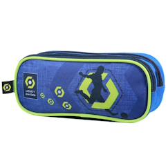 Trousse zippée ligue 1 – 2 compartiments rectangulaire 23 cm - bagtrotter  - vertbaudet enfant