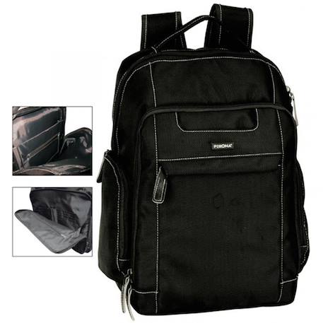 Sac à dos ordinateur polyester new york Noir 2 - vertbaudet enfant 