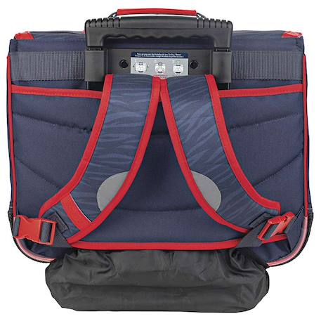 Sac à dos à roulettes aaron 2025 41 cm – 2 compartiments Bleu / rouge / noir 4 - vertbaudet enfant 